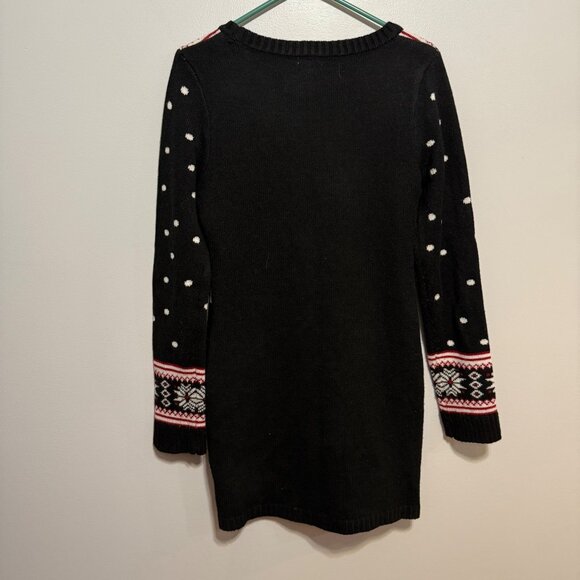 Xhilaration Womens Snowman & Tree Knit Sweater M/M Long Sleeve Christmas - Picture 7 of 7